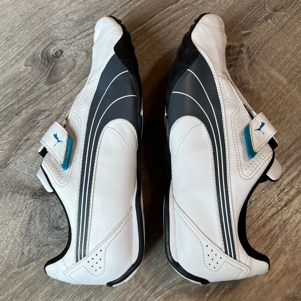 Puma Redon Move White Black Blue Motorsport Driving Shoes 185999-06 Size M 11.5 - Picture 2 of 8